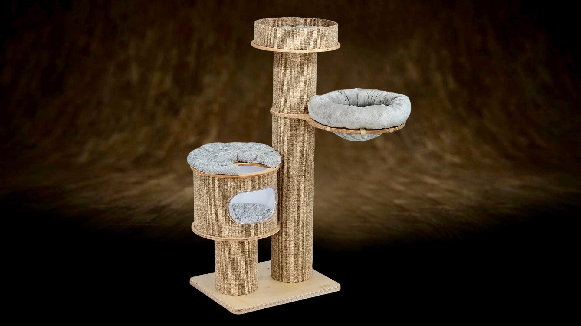 Kratzbaum fr groe Katzen EX-KAK-16 | Groer Kratzbaum aus Holz | Online  Shop  kratzbaum-rufi.de